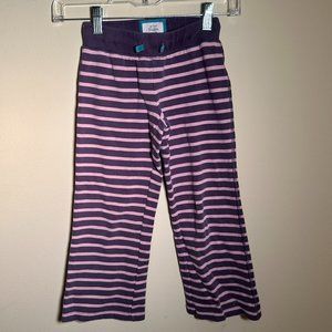 Girls Size 6 Purple Striped Sweatpants